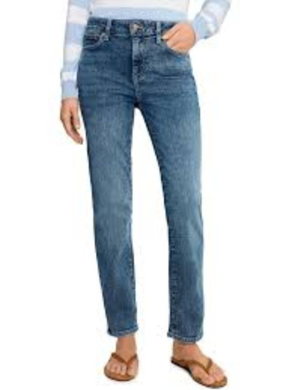 NYDJ Margot Girlfriend Lift Tuck Jeans Blue Womens - Size 6